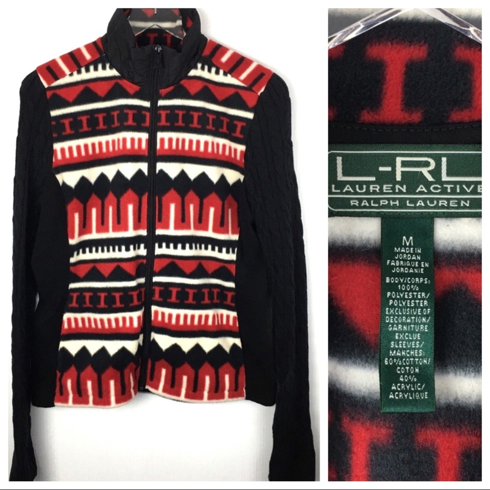 Ralph Lauren SHACKET Fleece Knit Sweater Jacket